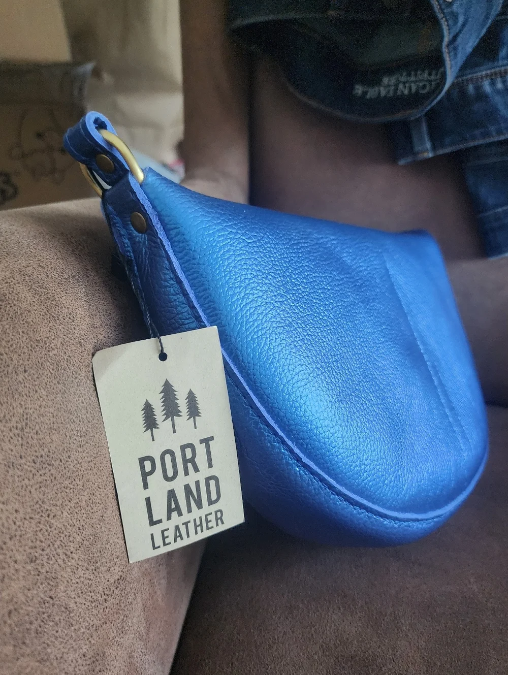 Portland Leather Goods Large Koala in Comet Blue 💙💎💙 - Picture 4 of 4